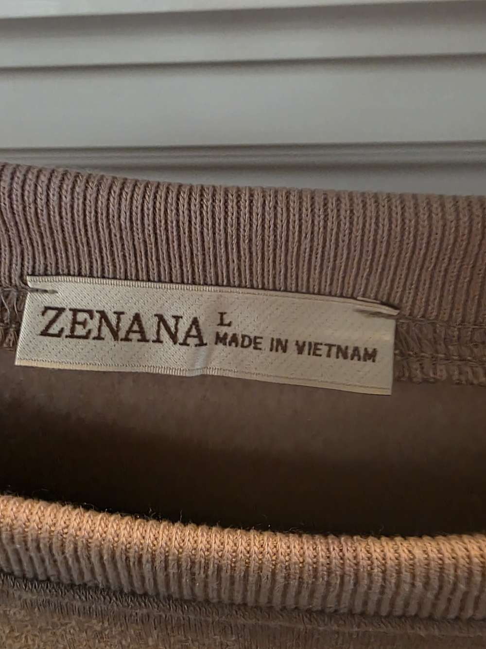 Zenana Outfitters Taupe Crewneck Sweatshirt & Jogger Set - Picture 4 of 5